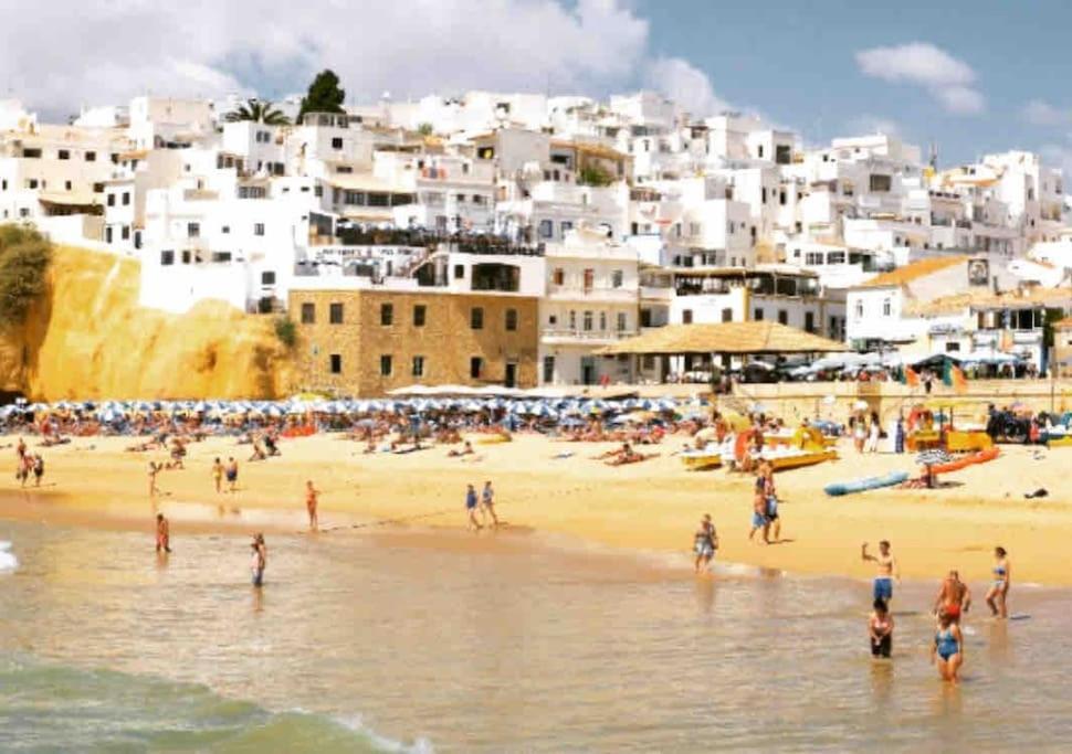 Studio With Great Sea View, Near The Beach, With Ac And Pools Albufeira Bagian luar foto